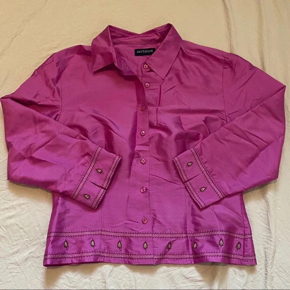 Vintage Ann Taylor - Button Down - Size M/L - Picture 2 of 9